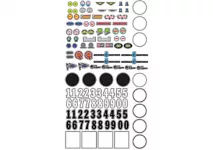 Scaleauto decals and Stickers + lanyards.