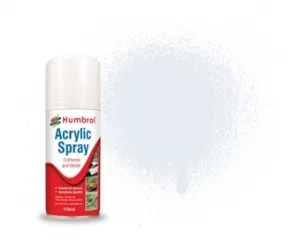 AD6191 Humbrol Spray Paint CHROME SILVER 191 Metallic (Acrylic)
