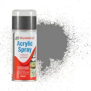 AD6995  Humbrol Spray Paint, Polished Aluminium, (Acrylic)
