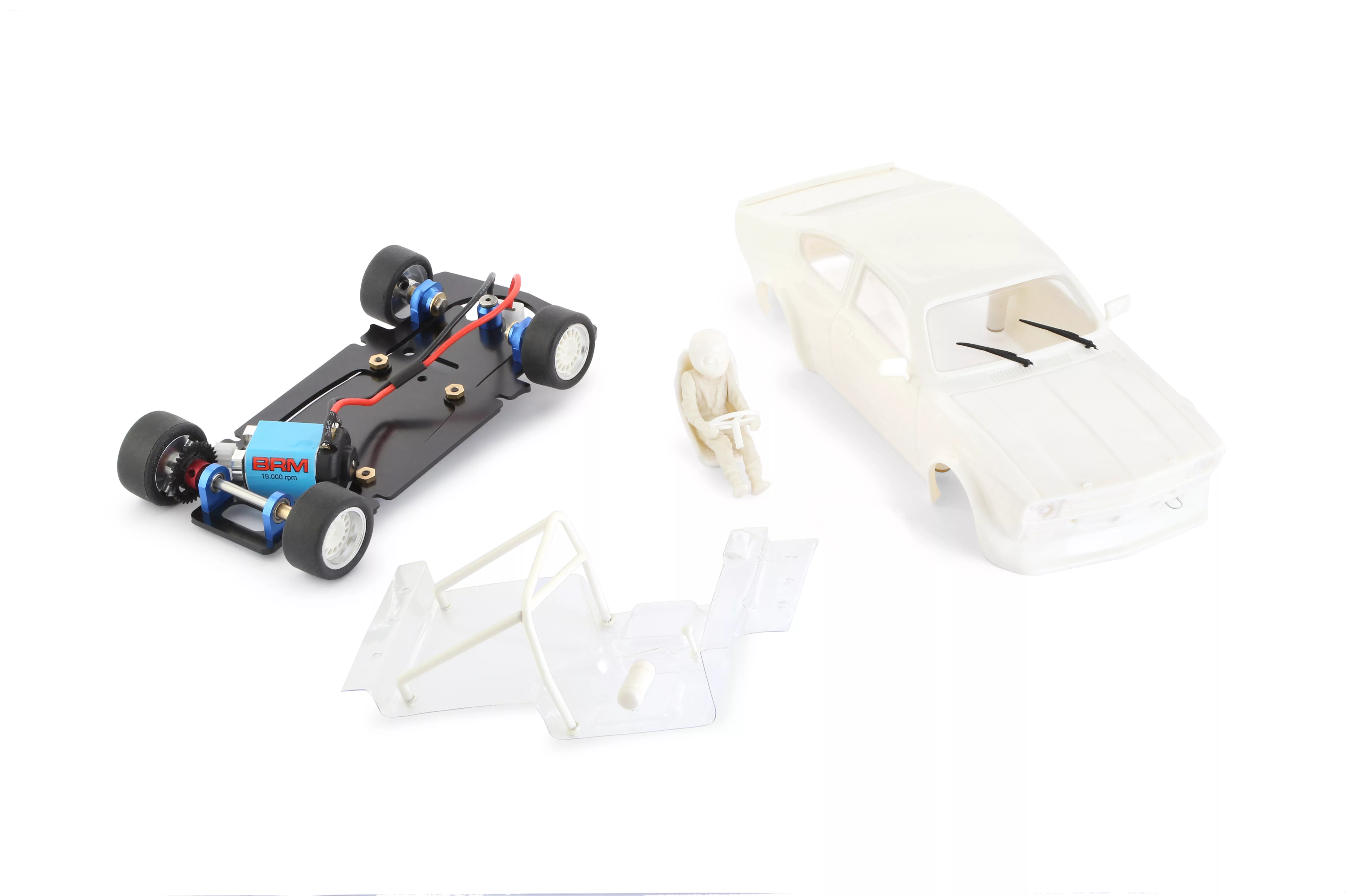 BRM101A Opel Kadett White Kit with complete chassis