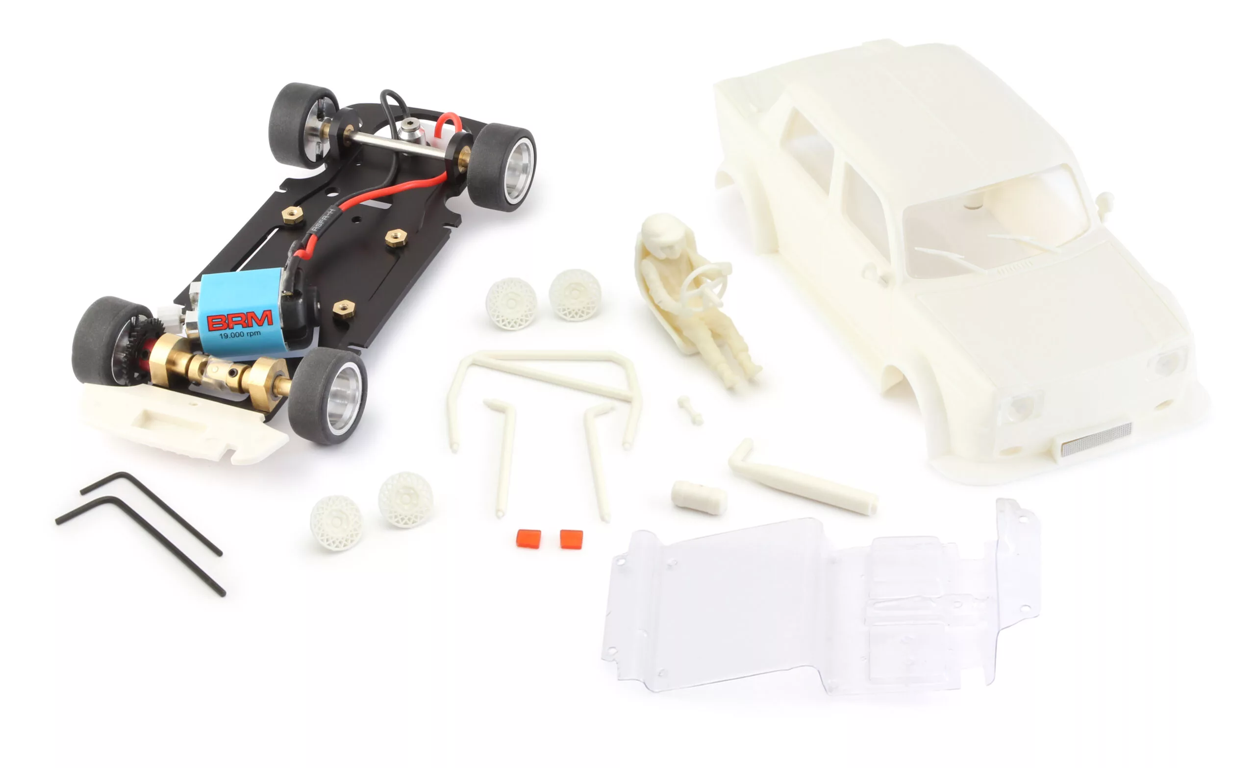 BRM104B SIMCA 1000 WHITE KIT. with camber system