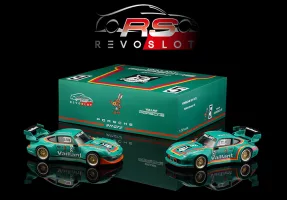 RS0138 RevoSlot Porsche GT2 Vaillant #5 and #9 in a new style Twin Pack box