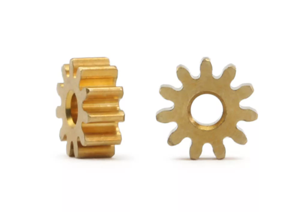 MR4311R PINION GEARS (2) BRASS 11T X 6.5MM WITH 2.0MM HOLE