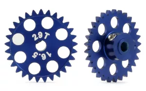 MR6129R SIDEWINDER GEAR "ERGAL" 29T X 16.5MM FOR 3/32" AXLE BLUE ANODIZED