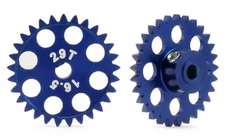 MR6129R SIDEWINDER GEAR "ERGAL" 29T X 16.5MM FOR 3/32" AXLE BLUE ANODIZED