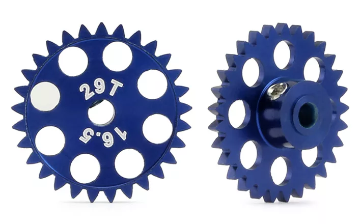 MR6129R SIDEWINDER GEAR "ERGAL" 29T X 16.5MM FOR 3/32" AXLE BLUE ANODIZED