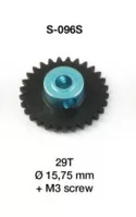 S-096S	Nylon AW gear 29 teeth 15,75 mm Ø with M3 screw (1x)