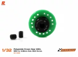 SC-1110R Nylon Crown Gear 24 t M50 with M2,5 screw for 3/32 axle