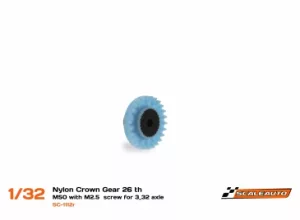 SC-1112R Nylon Crown Gear 26 t M50 with M2.5 screw for 3/32 axle