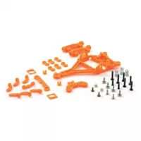 SC-6532-O Orange RT4 full adjustable motor mount Independent rear end. For ball bearing or spherical bushing