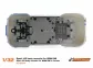 SC-8234a Sport XS body mounts for BRM R8 in Carbon