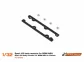 SC-8234b Sport XS body mounts for BRM NSU in Carbon