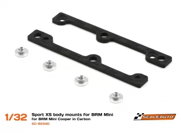 SC-8234d Sport XS body mounts for BRM Mini Cooper in Carbon SC-8234d Sport XS body mounts for BRM Mini Cooper in Carbon
