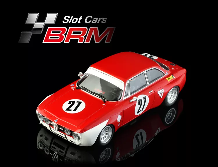 BRM184 ALFA GTAM AUTODELTA #27  WINNER 4H MONZA 1971 TONIE HEZEMANS assembled with aluminum chassis – front CAMBER system