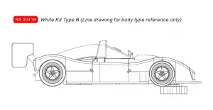RS0041B 333SP Type B white kit & assembled chassis