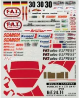 CRP-2431 Decals 1/24 Porsche 911 GT1 #30 FATurbo Express