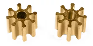 MR4008R 8t Inline Pinion(2) 4.5mm dia. for 1.5mm motor shaft