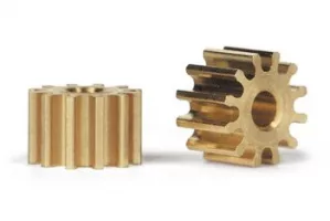 SIPI6712O 12t Brass Pinion (2)  6.75mm diameter