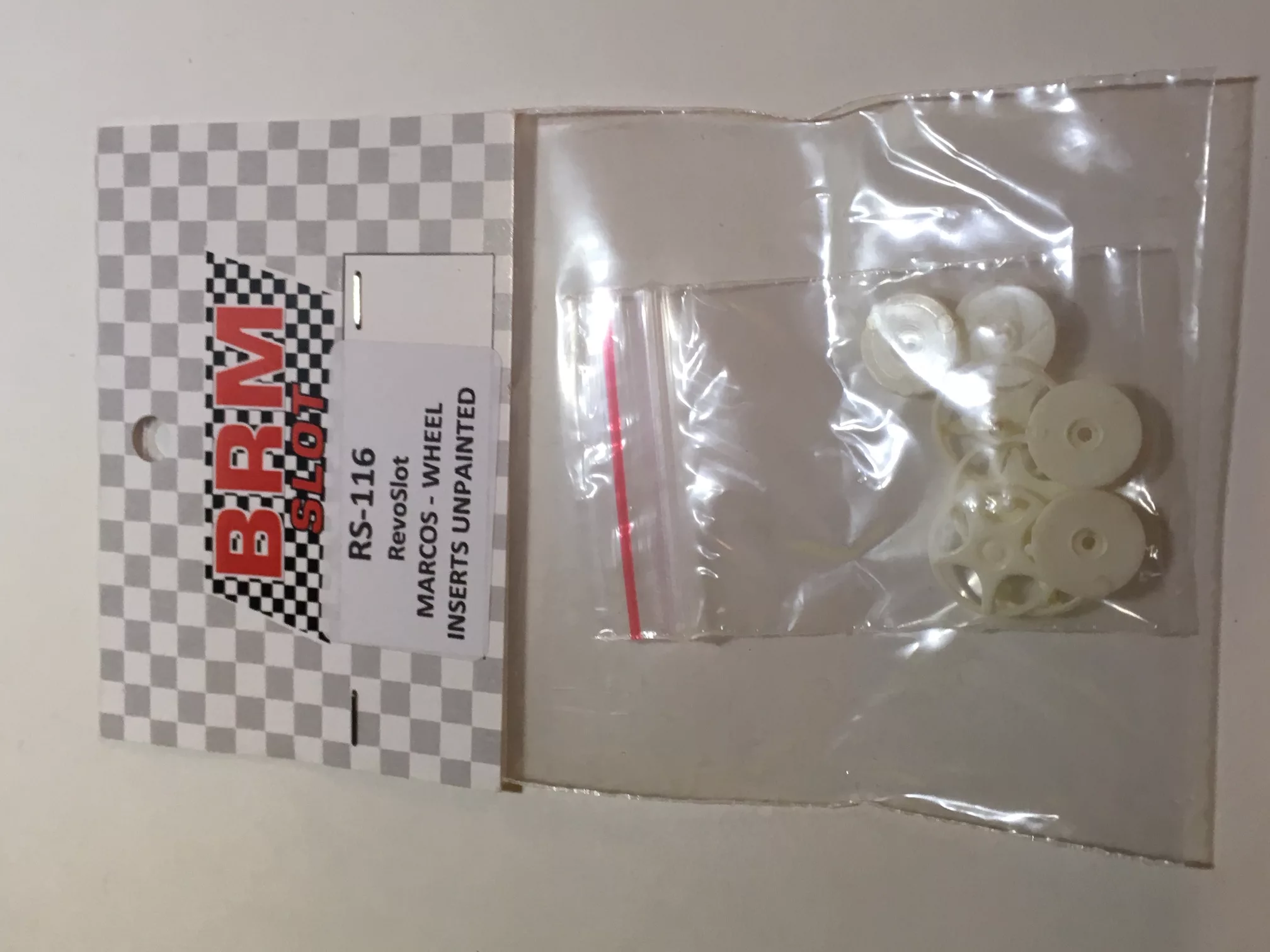 RS-116 Marcos Wheel inserts x 4 unpainted.