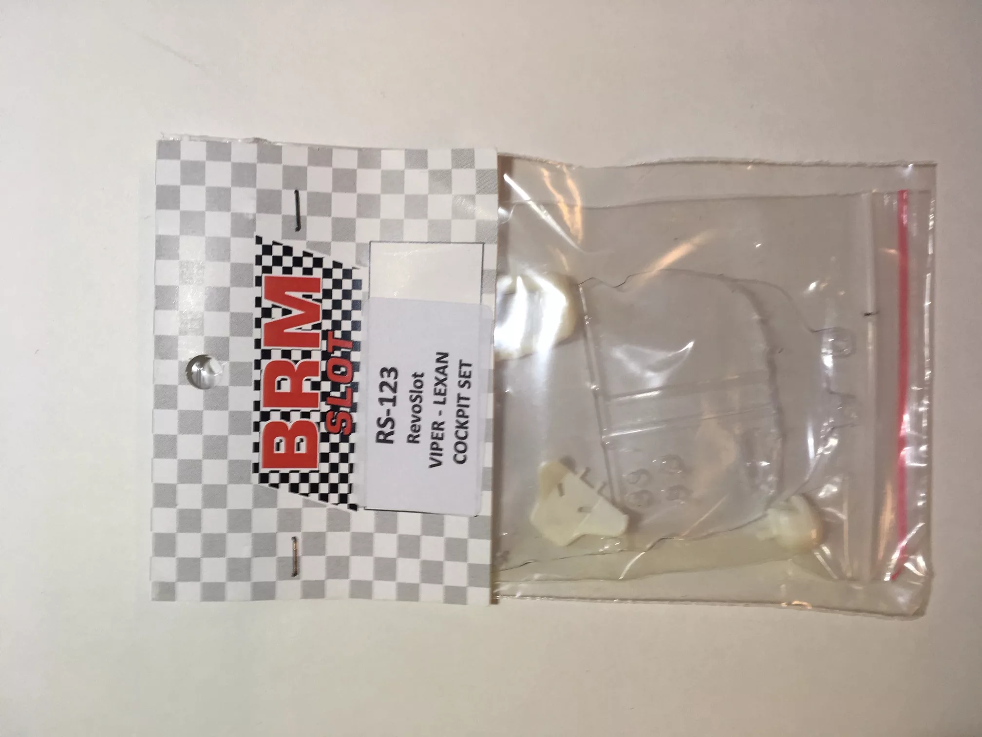 RS-123 RevoSlot Viper Lexan cockpit set RS-123 RevoSlot Viper Lexan cockpit set