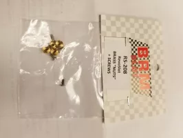 RS-208 RevoSlot brass chassis nuts & screws X 4 (standard 1.5mm)
