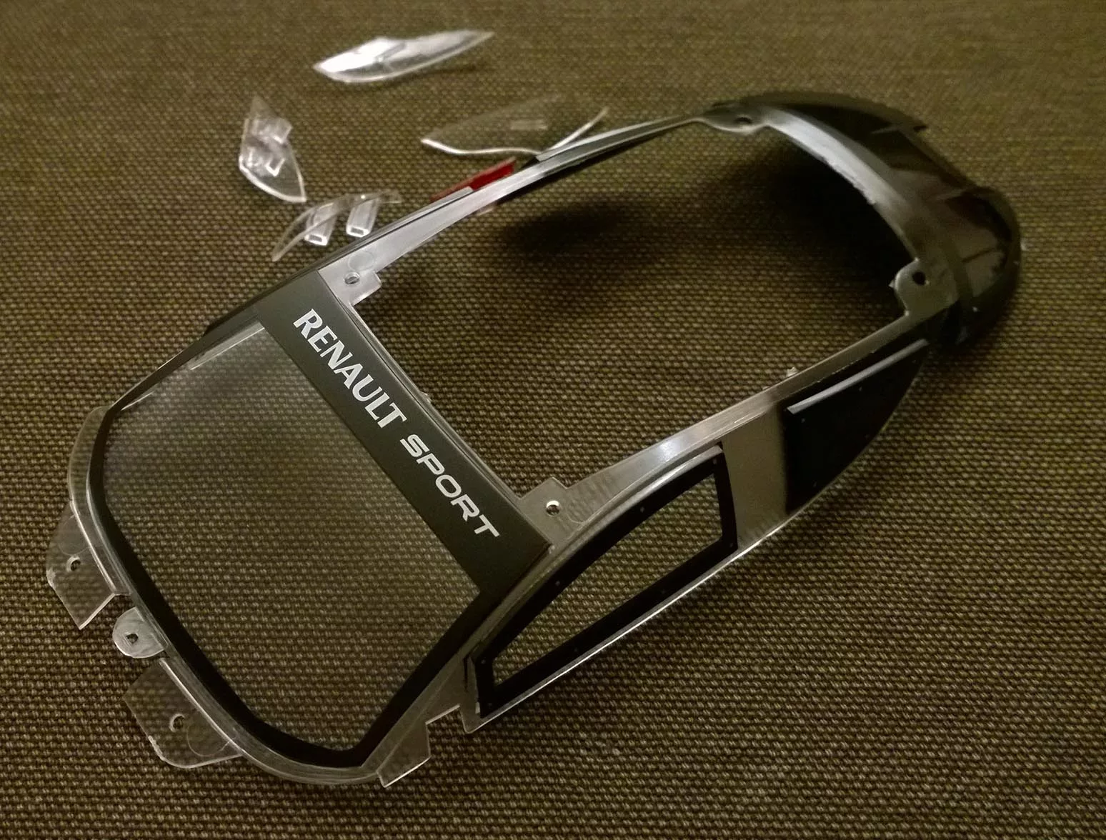 S-050 Renault Megane transparent parts set (painted)