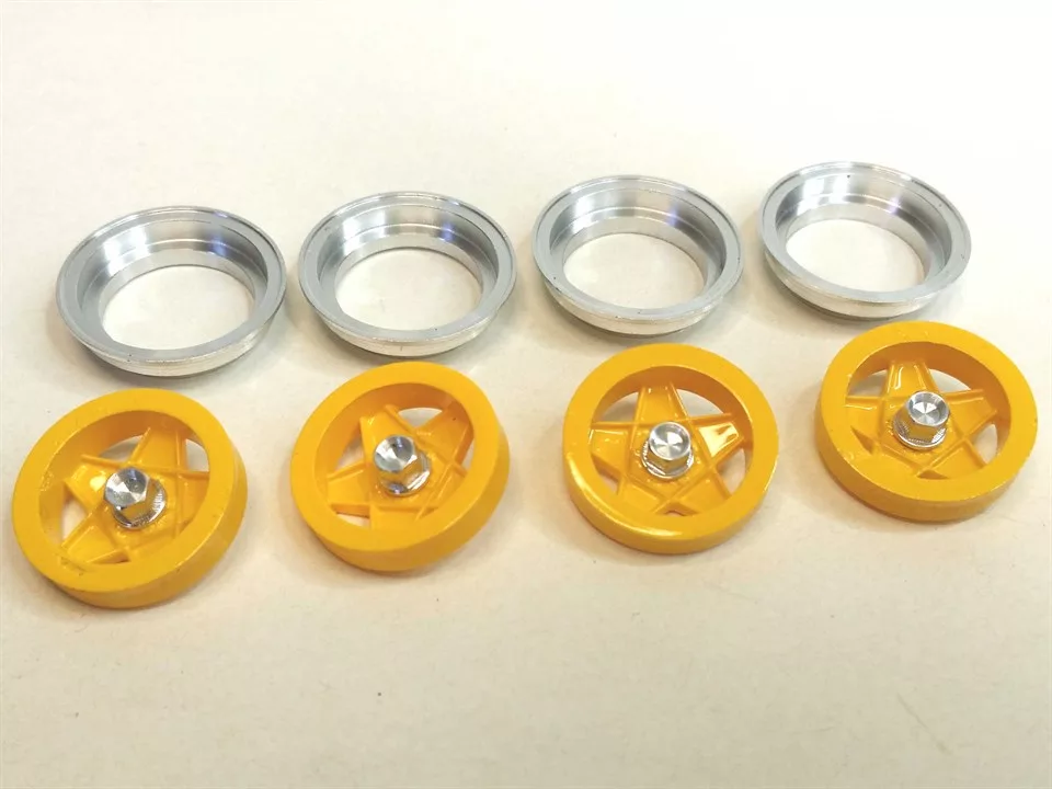 S-086Y 512M Wheel Inserts Yellow Five Spoke