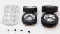 S-106 Wire Spoke Wheels & Tires set of 4 (ft+rear) 2.5mm axles