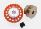 SC-1111 Nylon crown Gear 25t. M50 with M2 screw for 3/32" axle -