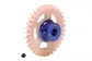 SC-1153 Nylon Spur Gear 33t diam 17.5mm, pink, for 3/32" axles.