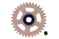 SC-1153 Nylon Spur Gear 33t diam 17.5mm, pink, for 3/32" axles.