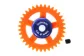 SC-1155 Nylon Spur Gear 35t. dia 17.5mm, fits 3/32" axle, orange