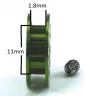 SC-1725A 15 Tooth Aluminum Pulley for 4 Wheel Drive 3:32" axle