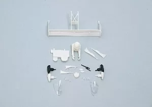 SC-3601B Radical SR-9 Clear Parts and Detail Pieces