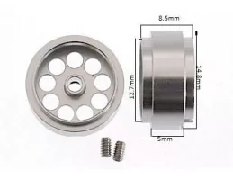 SC-4030F Hubless aluminum wheel 14.8 x 8.5 mm for 3/32 axle.