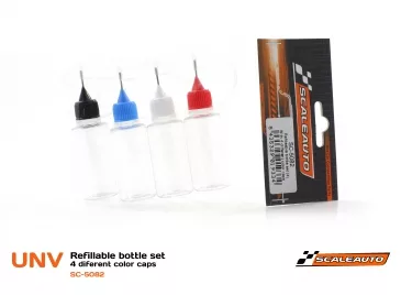 SC-5082 Refillable plastic bottles with color-coded tops SC-5082 Refillable plastic bottles with color-coded tops
