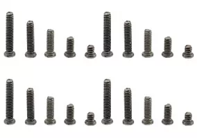 SC-5121 Titanium Chassis Screws (20) M2, Four Sizes