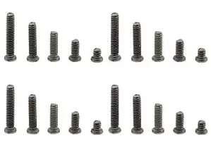 SC-5121 Titanium Chassis Screws (20) M2, Four Sizes