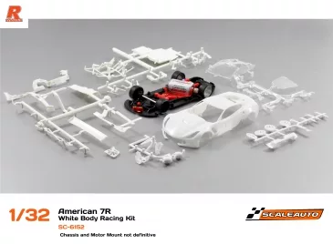 SC-6152 1:32 scale Corvette C7R white kit. SC-6152 1:32 scale Corvette C7R white kit.