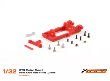 SC-6523c RT3 Inline Motor Pod offset 0.0mm Extra Hard RED