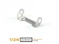 SC-8141 Adjustable front Axle mount.Steel 12mm