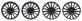 SIPA61 Wheel Inserts(4) for Audi R18