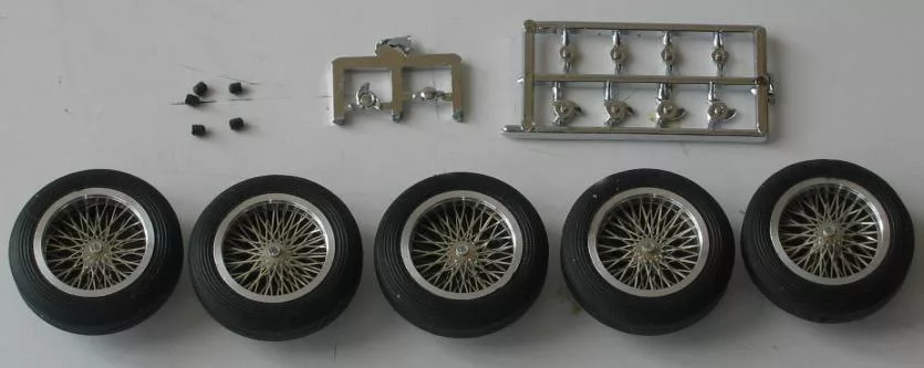 S-124 BRM 1/32 full set (25 x 7) classic wheels/tires