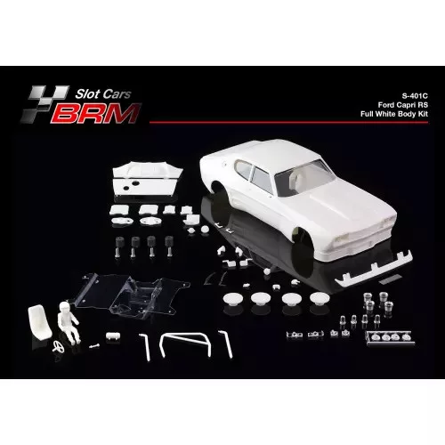 S-401C CAPRI Full white body kit with lexan cockpit + wheel inserts