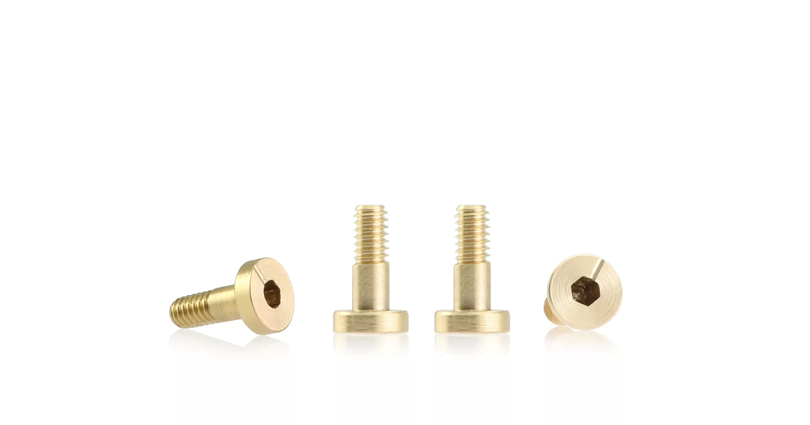 S-132A1	Metric brass screw flat head 4.5mm x 7.2mm – SHORT (x6)