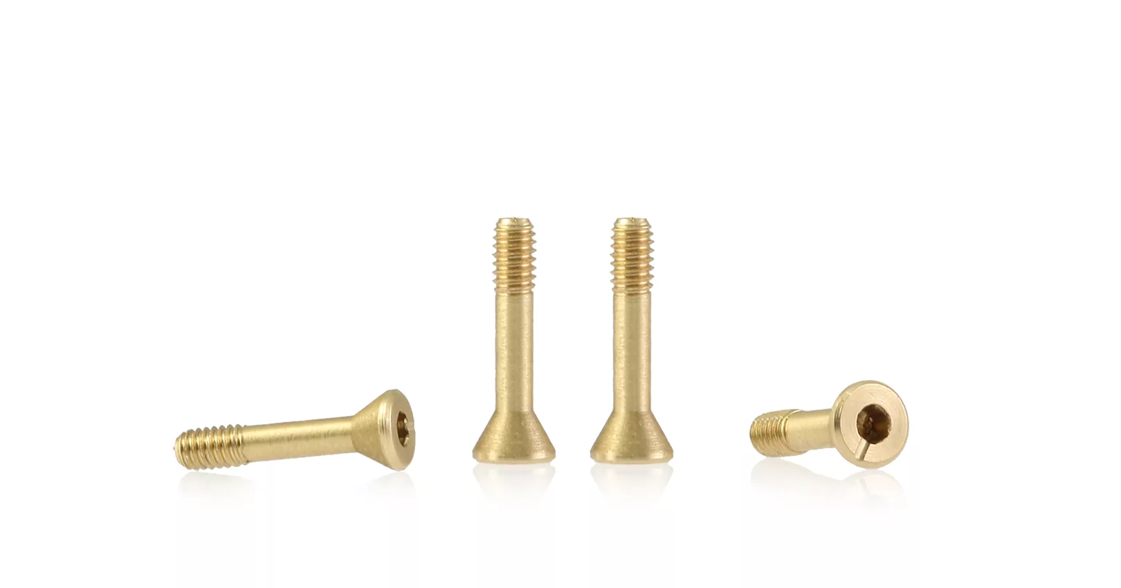 S-134A2 Metric brass screw “extra small” sink head 3.8mm x 9.2mm – LONG (x6)
