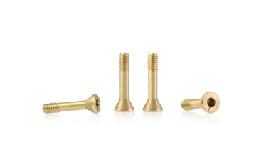 S-134A2 Metric brass screw “extra small” sink head 3.8mm x 9.2mm – LONG (x6)