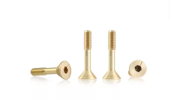 S-137A1 Suspension brass screw M2 sink head 4.5mm x 9.5mm – SHORT (x4)