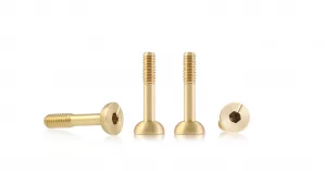 S-138A1 Suspension brass screw M2 spherical head 4.5mm x 9.5mm – SHORT (x4)