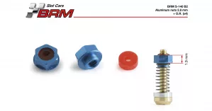 S-140B2 Aluminum nuts 2.8mm + O.R. (x4)